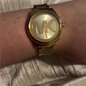 Michael Kors Gold-Tone Logo Watch
